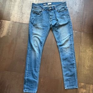 Topman blue jeans slim stretch 34R - used